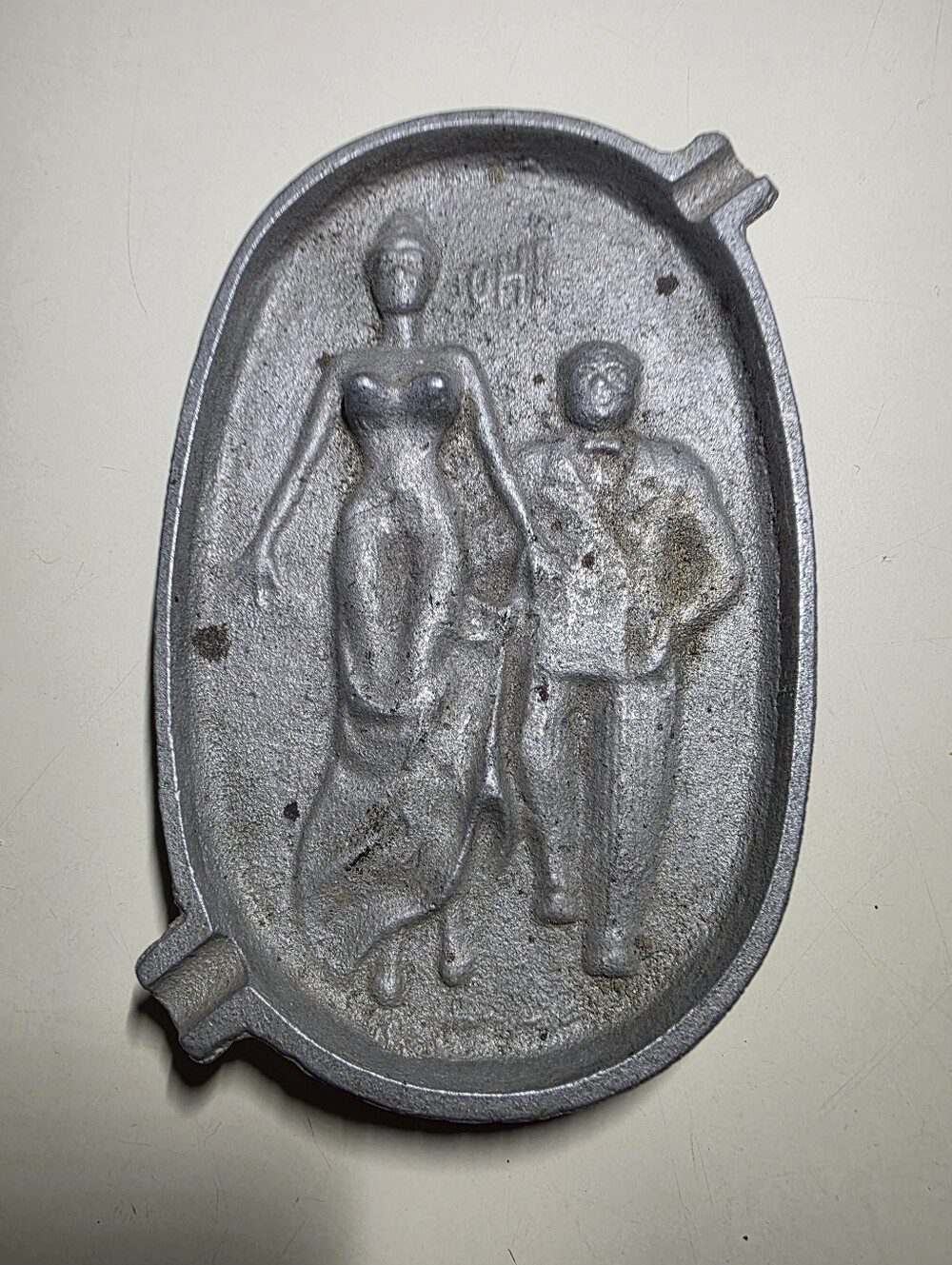 Vintage Mid Century Ashtray Risque-Suprise Back Side